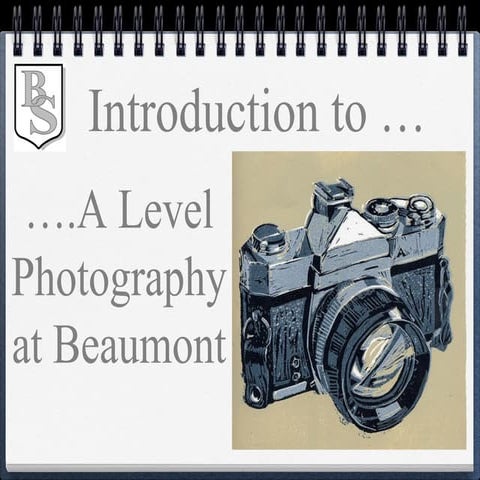 A level photography induction 18