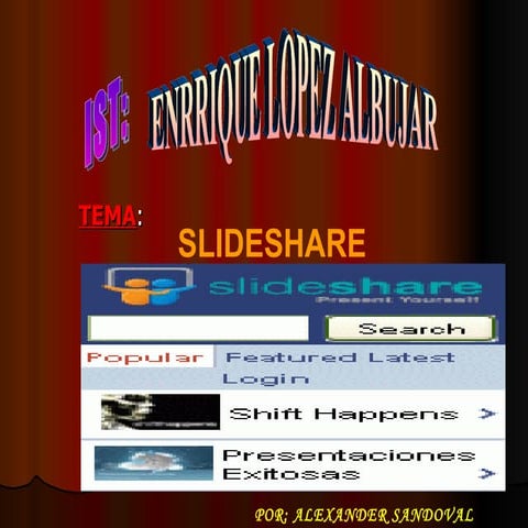 El programa slideshare