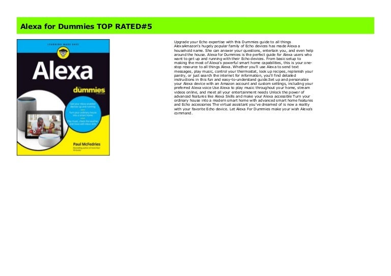 alexa for dummies