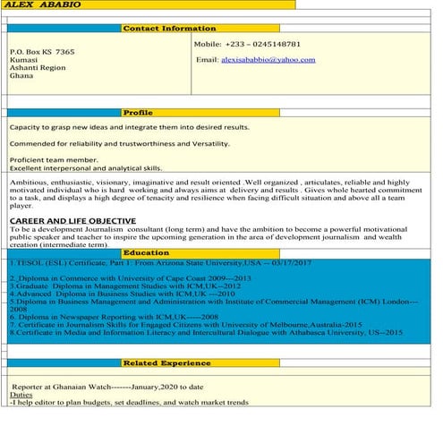 My CV | DOCX