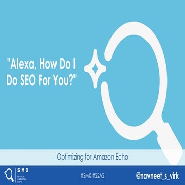 Alexa, How Do I Do SEO For You? By Navneet Virk