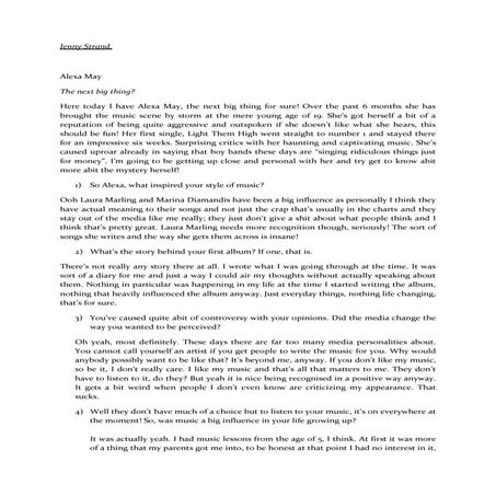 Alexa may music article