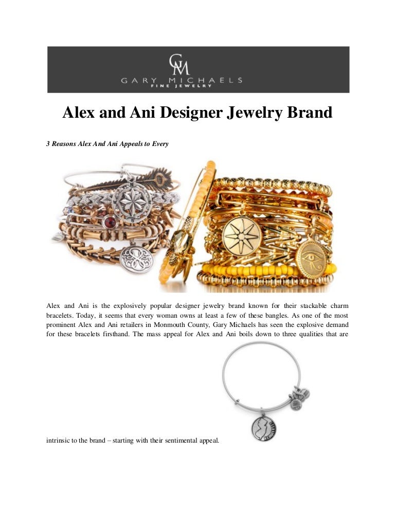 Alex and Ani Designer Jewelry Brand Gary Michaels Fine