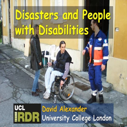 Disasters and People with Disabilities | PDF