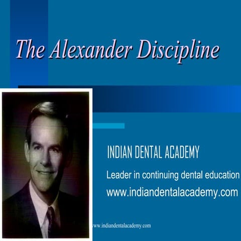 Alexander Discipline in orthodontics course /certified fixed orthodontic cour...
