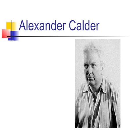Alexander calder