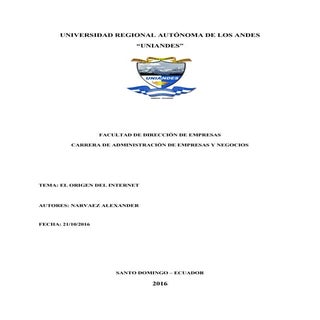 Alexandernarvaez origendelinternet