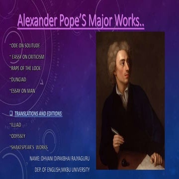 Alexander pope