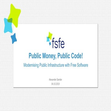 Alexander Sander - FSFE - OSL19