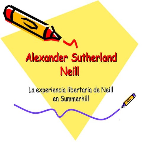 Alexander sutherland neill | PPT