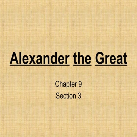 Alexanderthe great