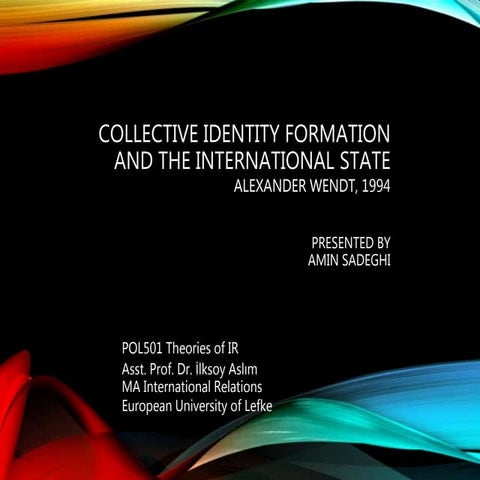 Collective Identity Formation and The International State
