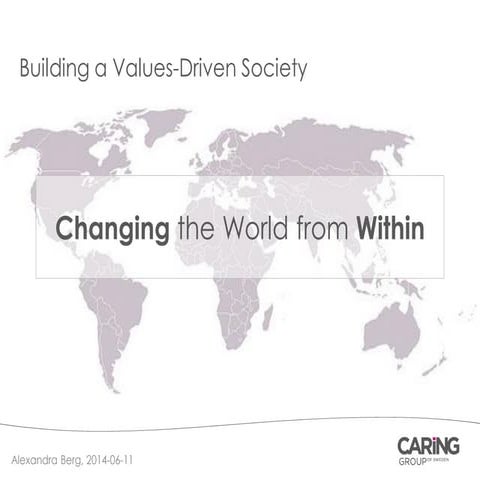 Changing the World from Within: Alexandra berg