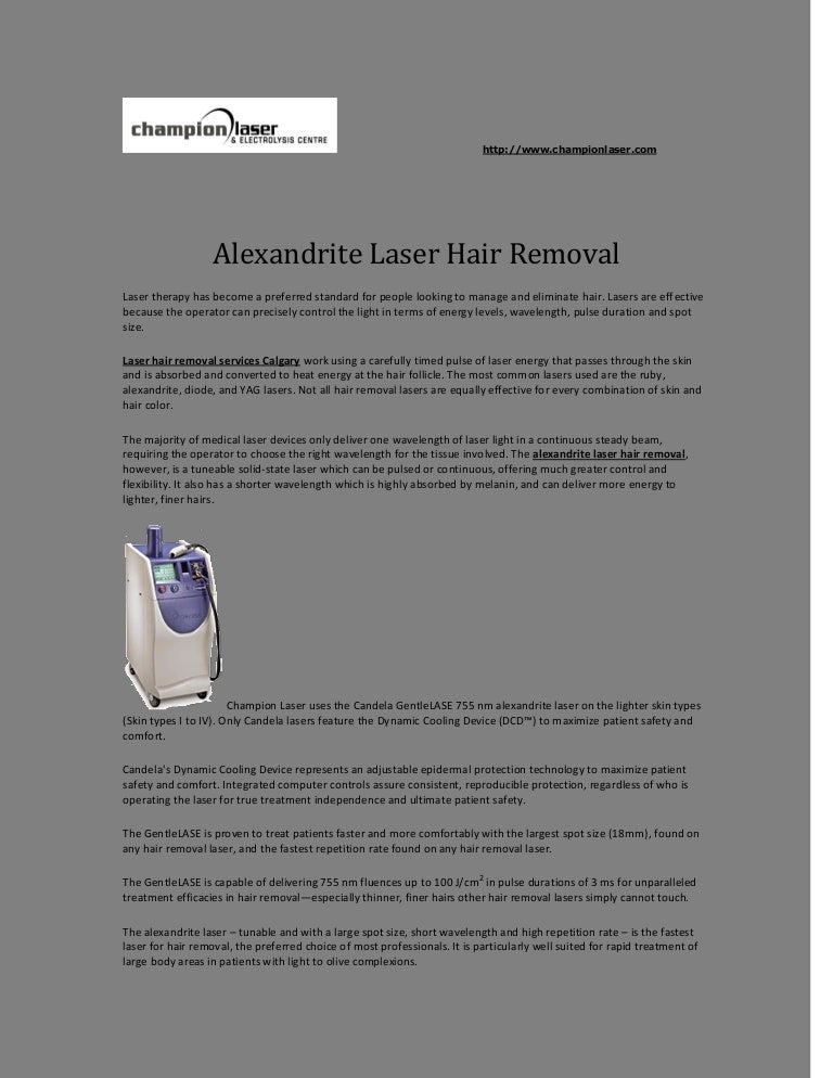 Alexandrite Laser Hair Removal