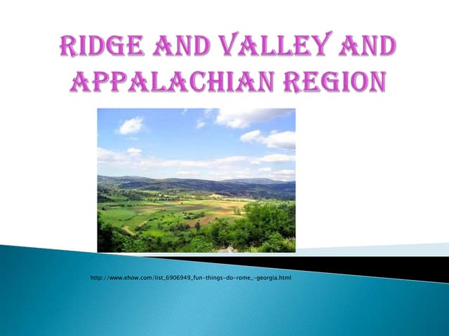 Appalachian and Ridge & Valley- Regions of Georgia | PPTX