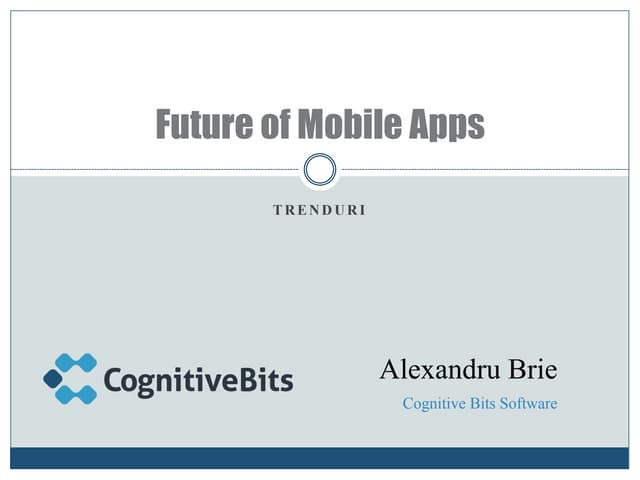 7 Future trends in Mobile Development - Webstock 2011