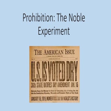 Prohibition