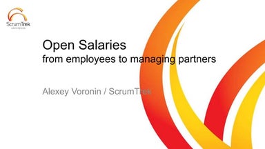 Open Salaries: from employees to managing partners by Alexey Voronin at #Agil...