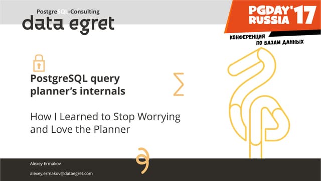 PostgreSQL query planner's internals