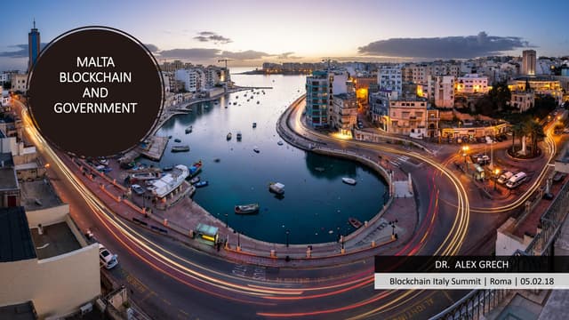 Blockchain and Government: the Malta experience