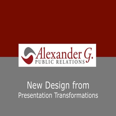 Alex Greenwood PR Presentation - New Design