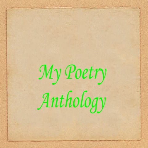Alex\'s Poetry Anthology