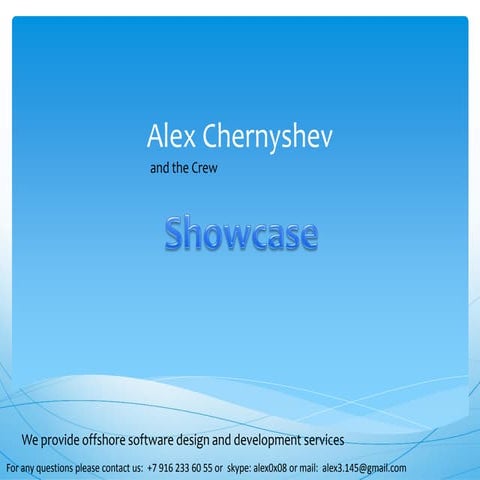 Alexs showcase