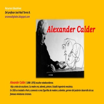 Alexsander Calder escultor estadounidense