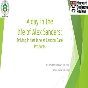 Alex sanders case study | PPTX