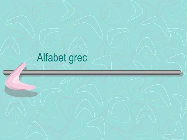 Alfabet Grec
