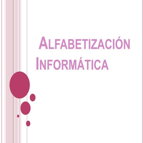 Alfabetización       informática
