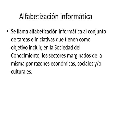 Alfabetización informática