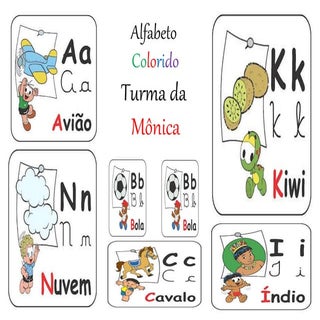 Alfabeto Colorido Turma da Mônica