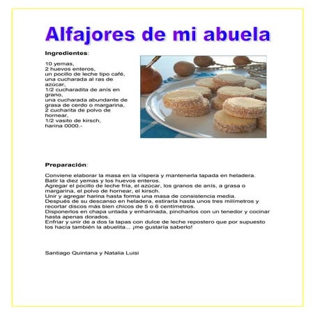 Alfajores de mi abuela