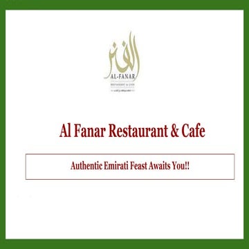 Al Fanar Restaurant & Cafe in Kensington, London | PPT
