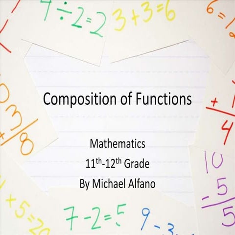 Alfano, Michael Composition of Functions