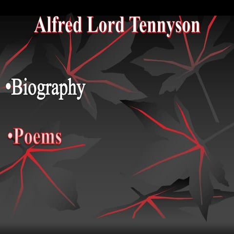 Alferd lord tennyson