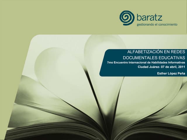 ALFIN en Redes Documentales Educativas