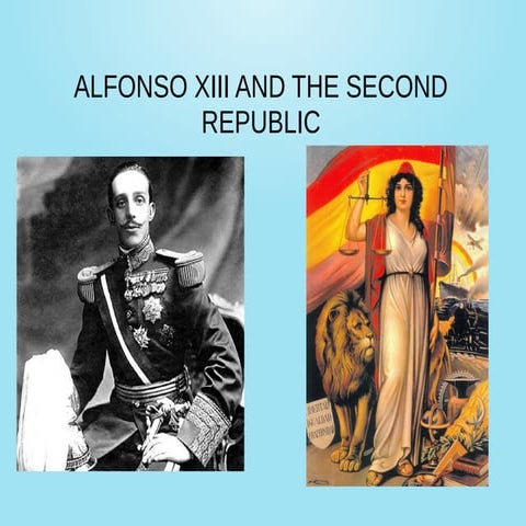 Alfonso xiii and the second republic
