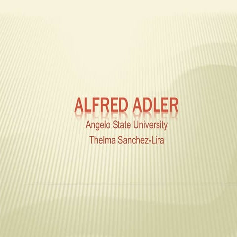 Alfred adler