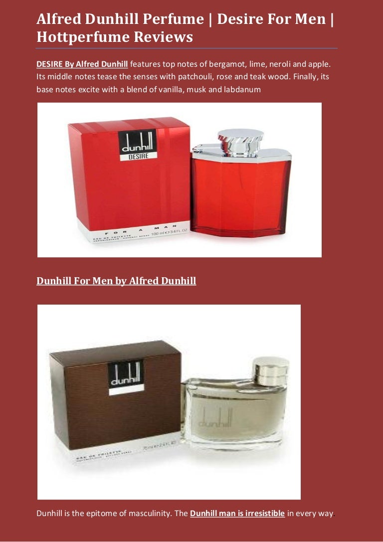 dunhill pocket perfume