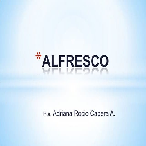 Alfresco | PPTX