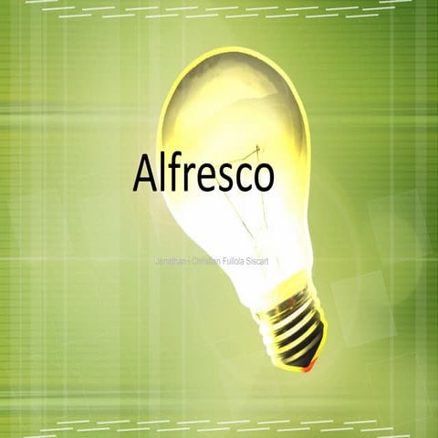 Alfresco-JonataniChristian
