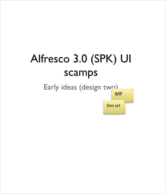 Alfresco 3 (SPK) UI Scamps v2