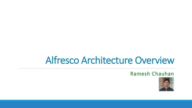 Alfresco architecture-overview