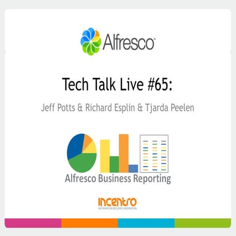 Alfresco Business Reporting - Tech Talk Live 20130501