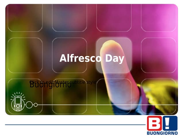 Alfresco Day Madrid - Cliente - Buongiorno