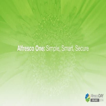 Alfresco Day Milano 2016 - Alfresco One