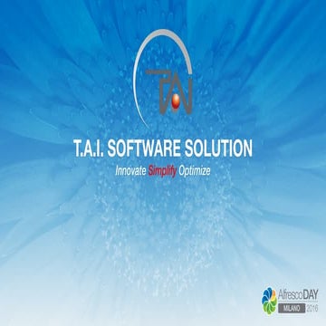 Alfresco Day Milano 2016 - TAI