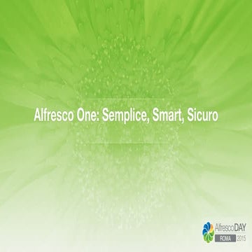 Alfresco Day Roma 2015: Alfresco One